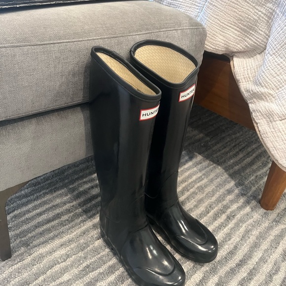 HUNTER REGENT RAIN BOOTS size 5.5/6 - Picture 3 of 8